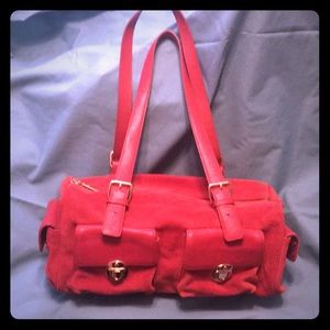 Maxx Leather and Suede Handbag